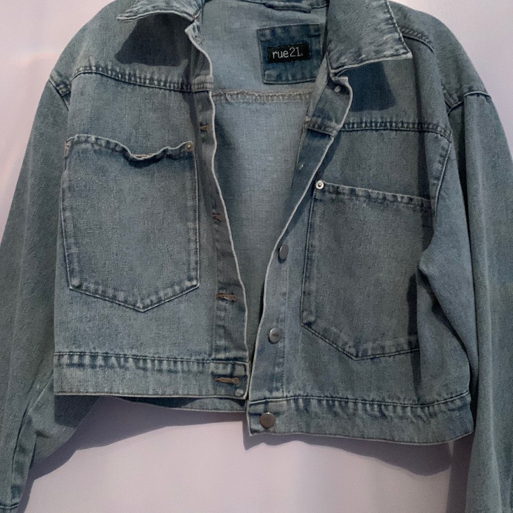 Rue 21 jean jacket cropped